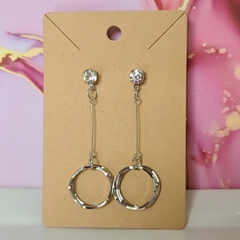 Geometric Stud Dangle Earrings